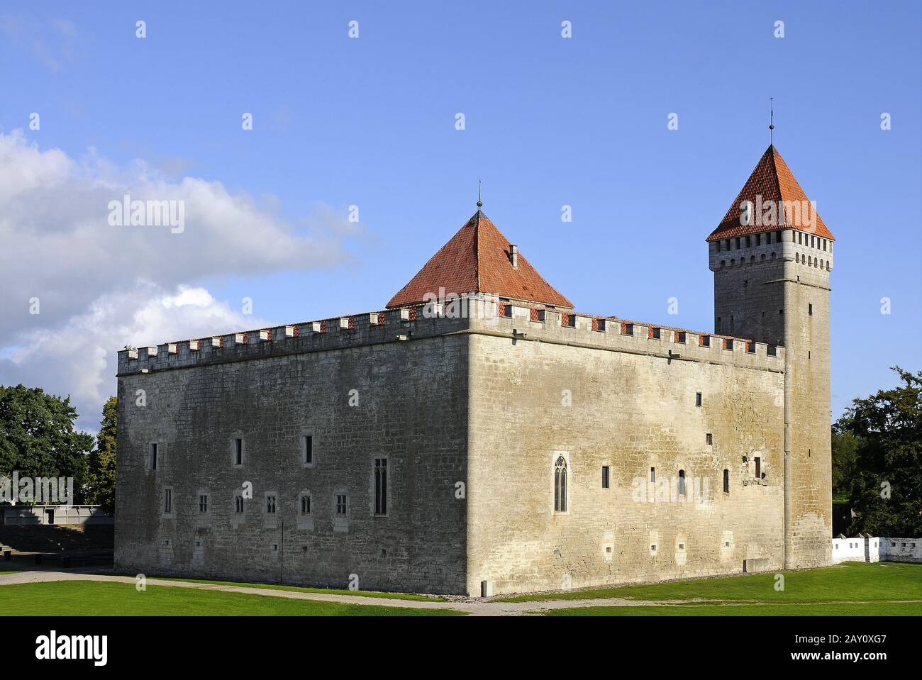 Bishop's castle on the island of Saaremaa, Estonia Stock Photo