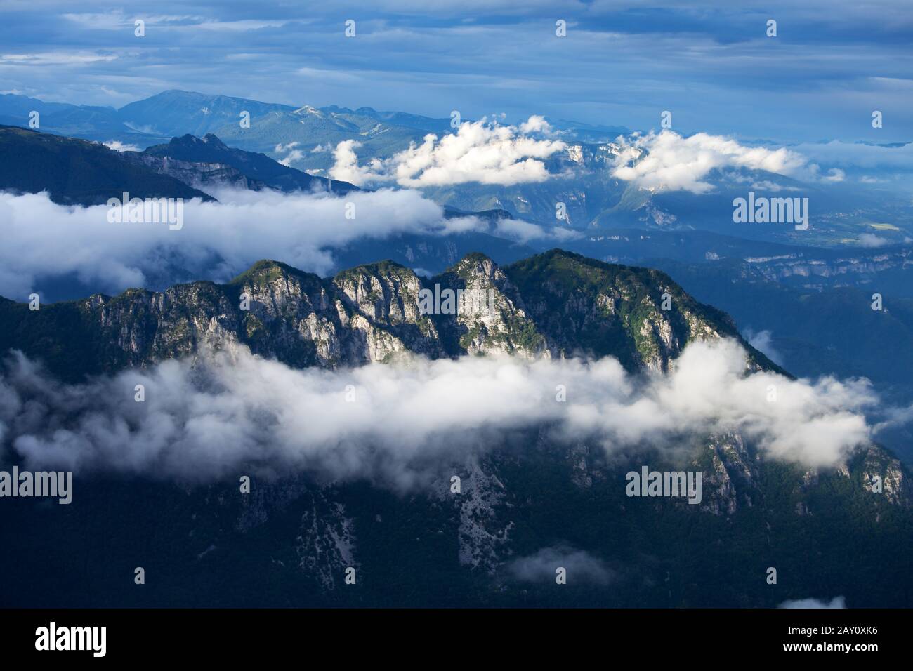 Clouds in the Dolomites Stock Photo - Alamy