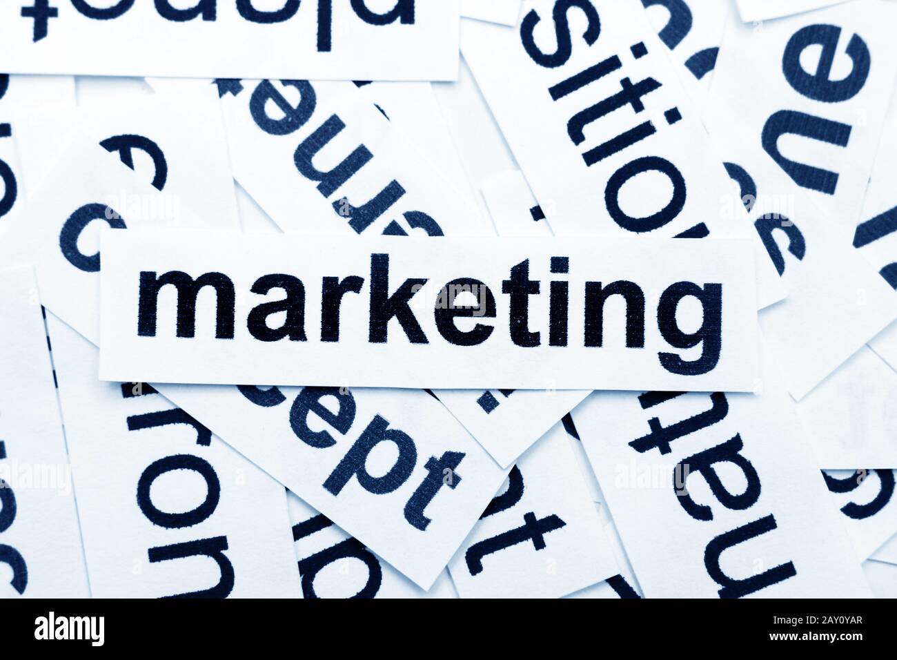 Marketing word cloud Stock Photo