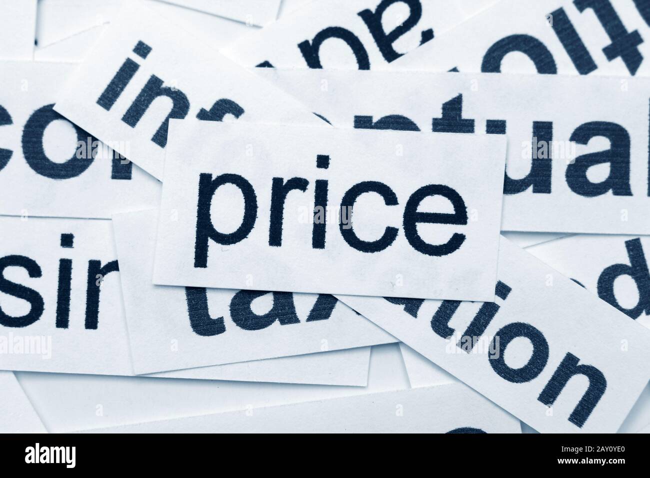price word cloud Stock Photo Alamy