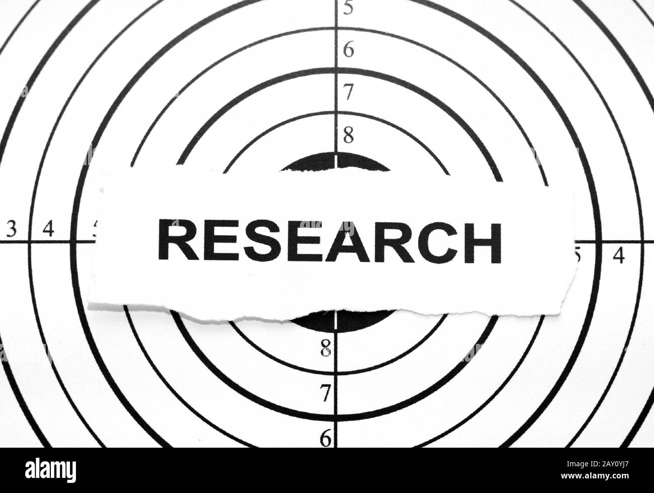 Research target Stock Photo