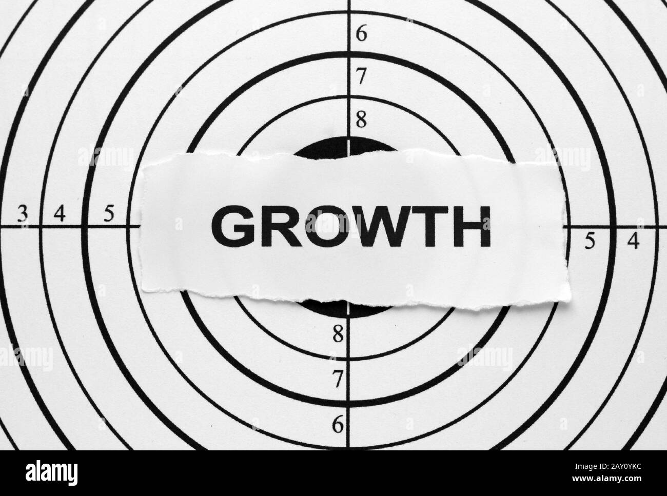 Growth target Stock Photo