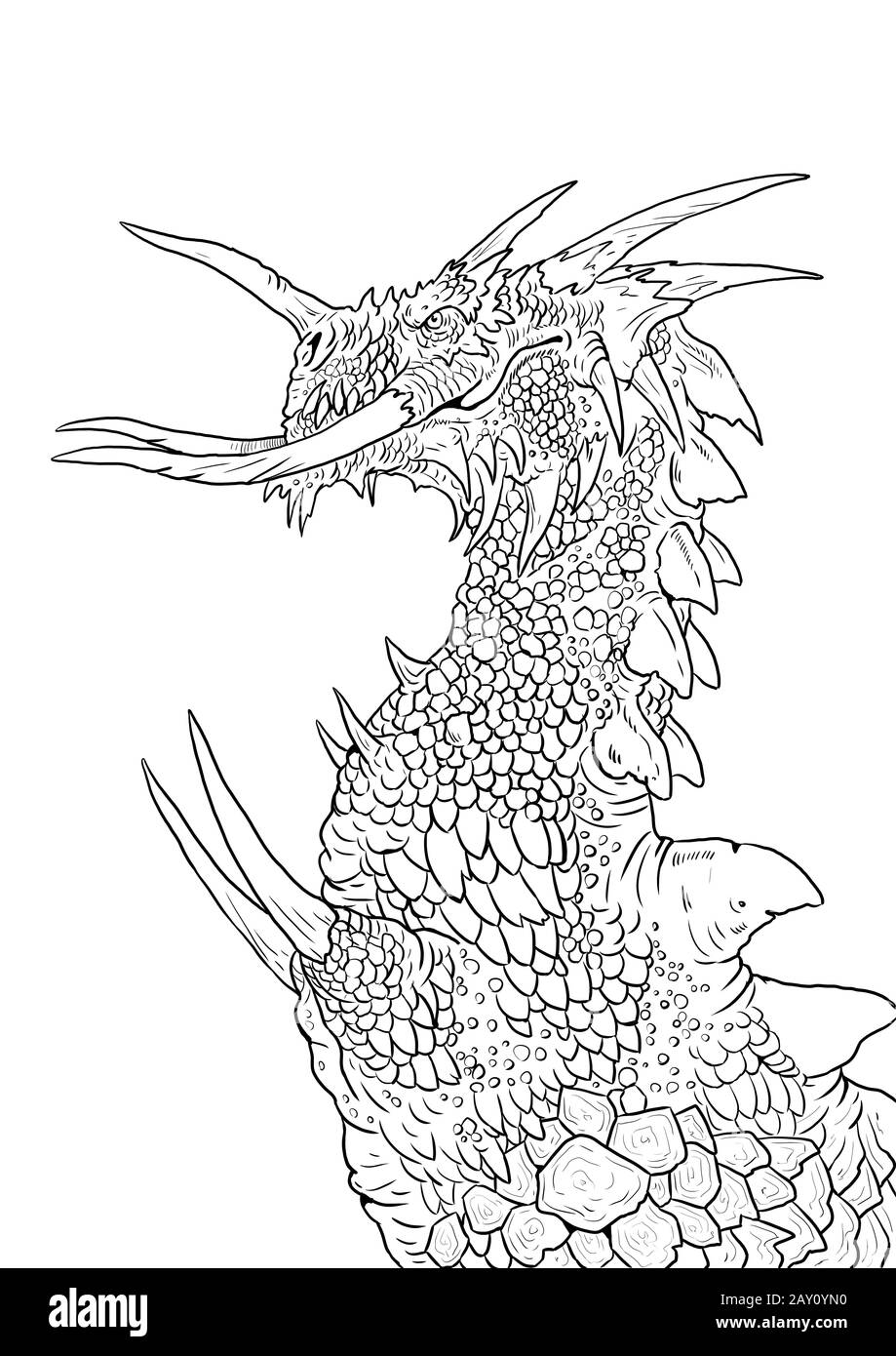 dragon coloring images