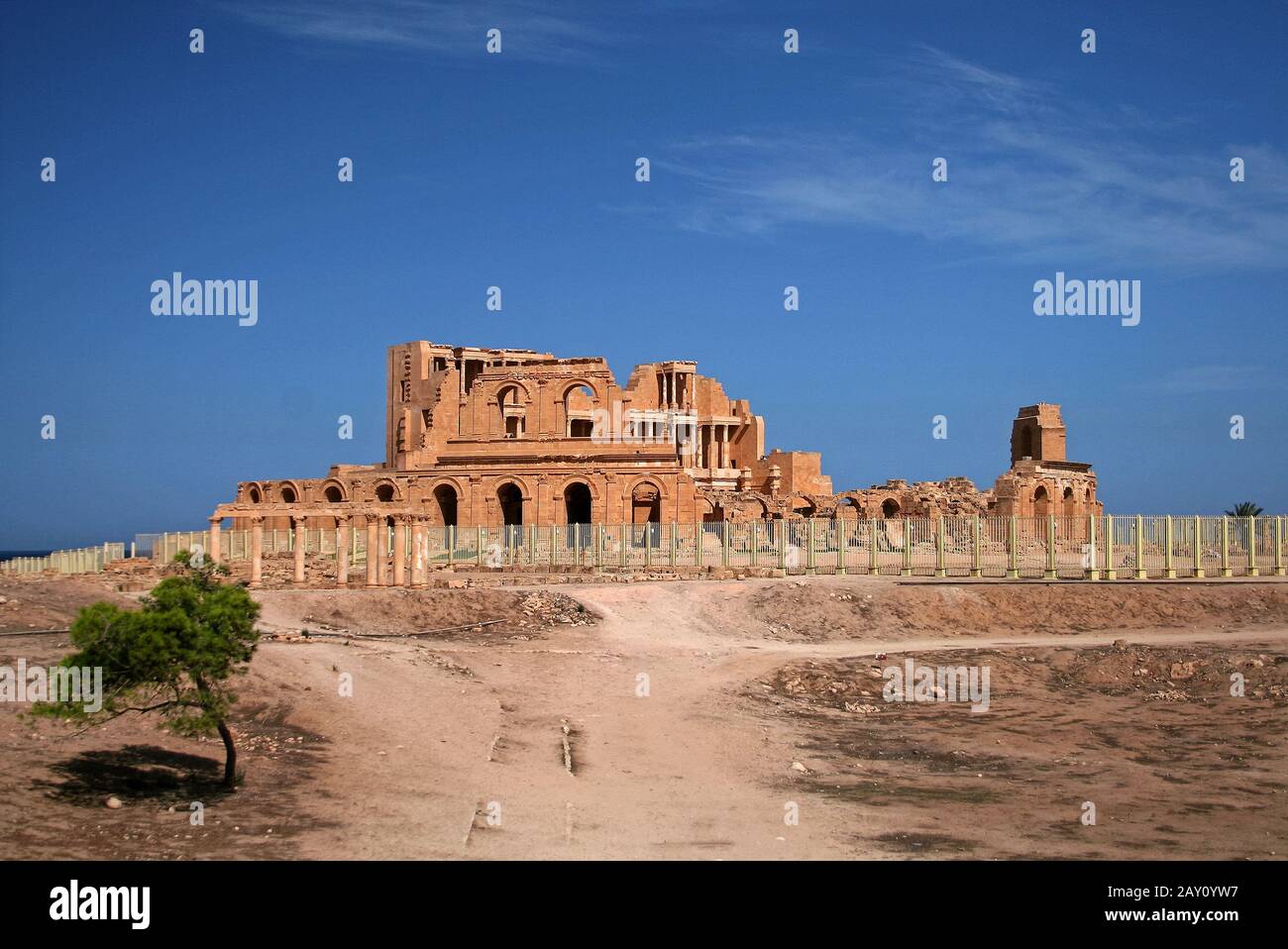 Sabratha, Libyen Stock Photo