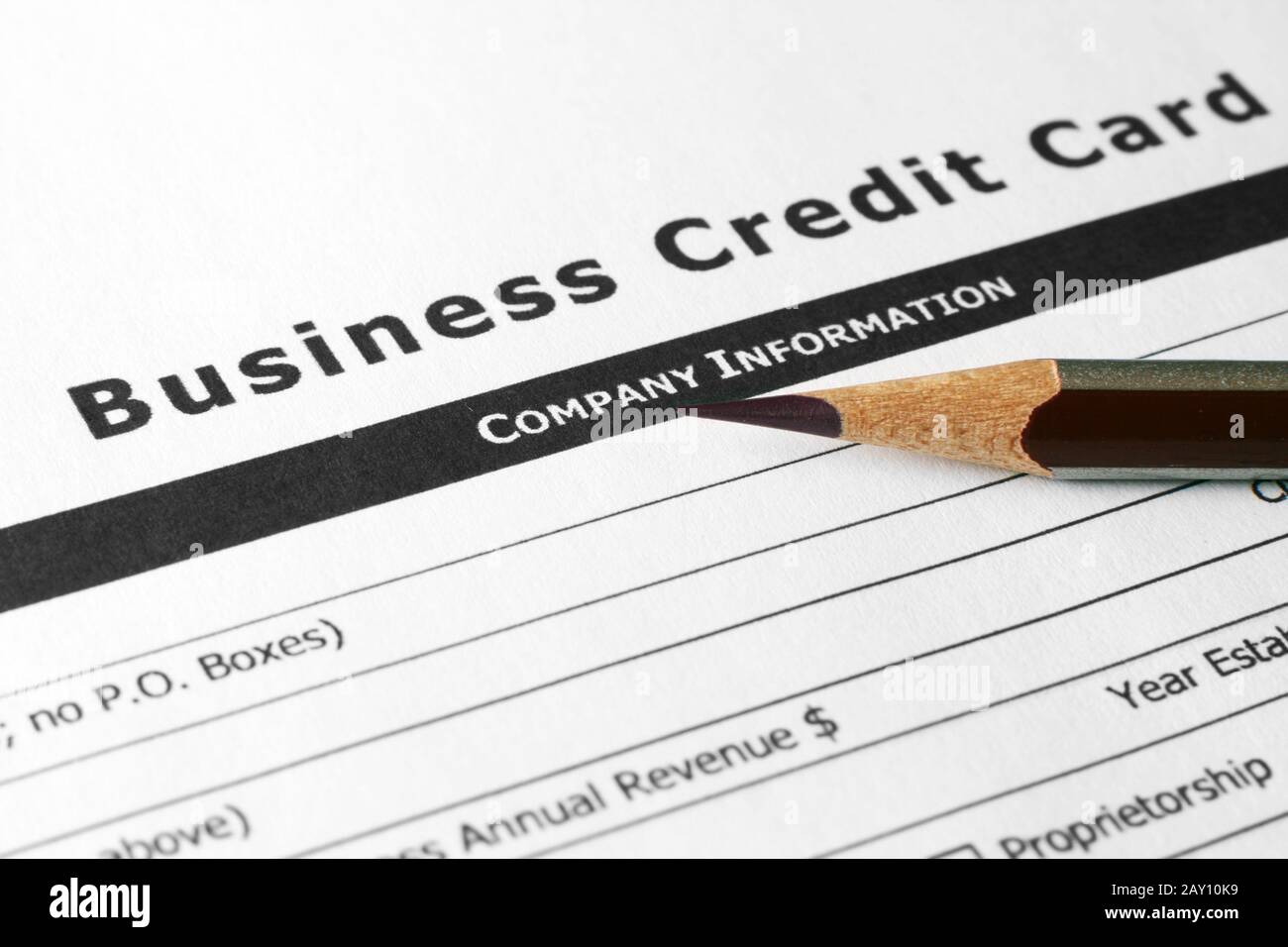 Business credit card Stock Photo