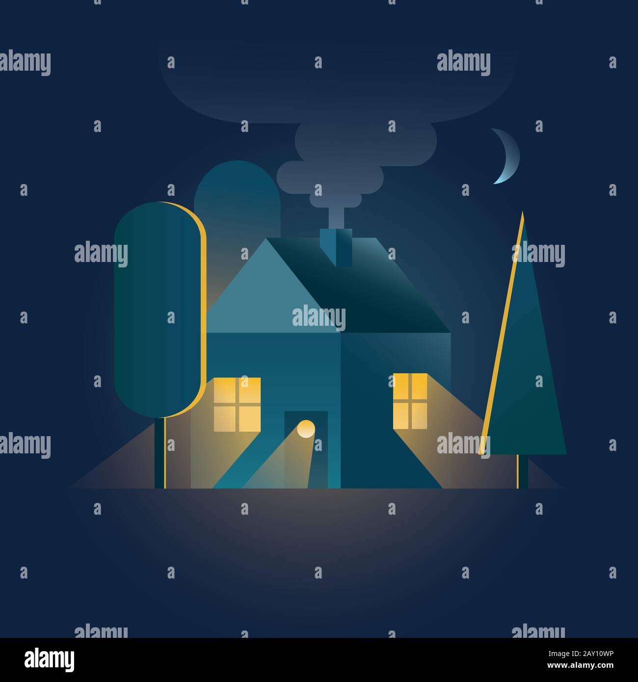 Smoke time Stock Vector Images Alamy