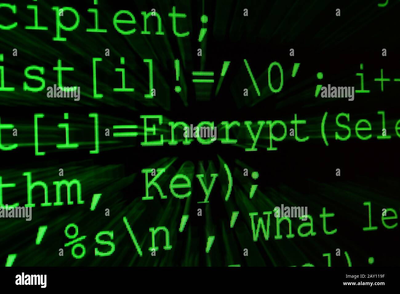 Program code on a monitor Stock Photo - Alamy