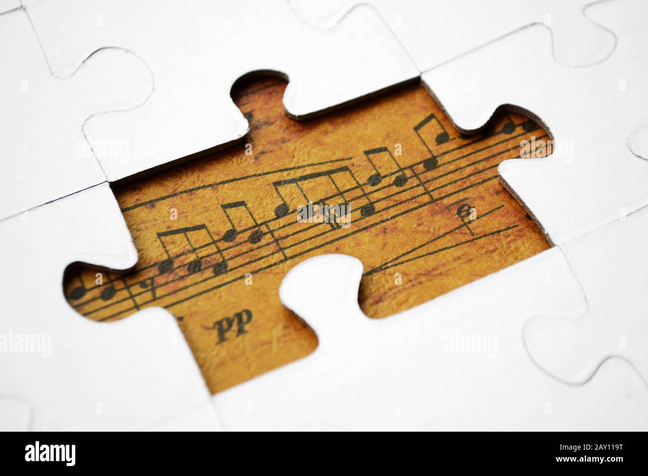 Music puzzle Stock Photo