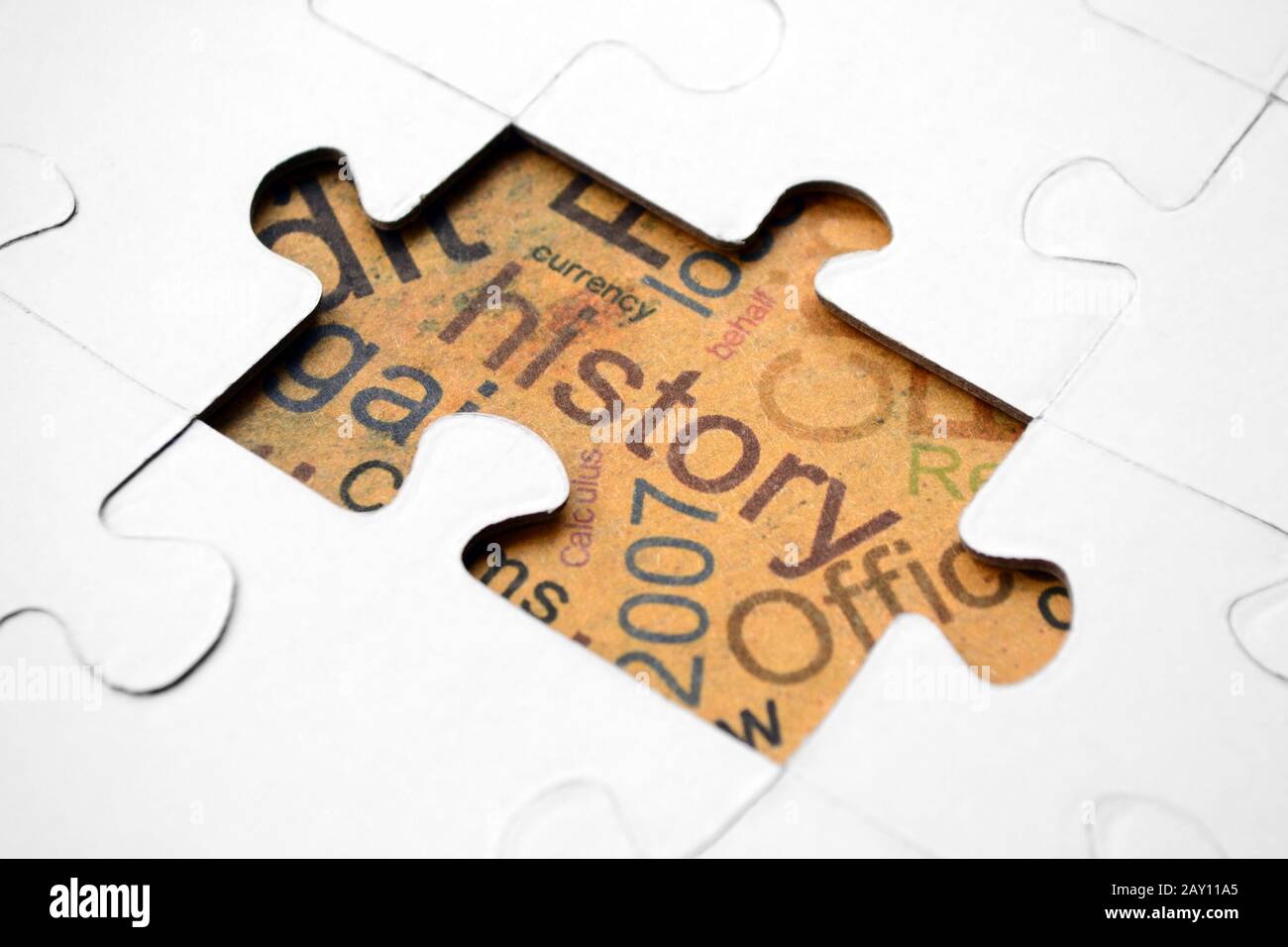 History Puzzle Stock Photo - Alamy