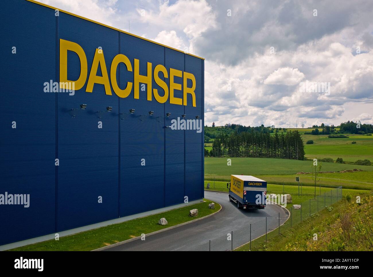 Company Dachser - logistics centre in Hof/Bavaria Stock Photo - Alamy