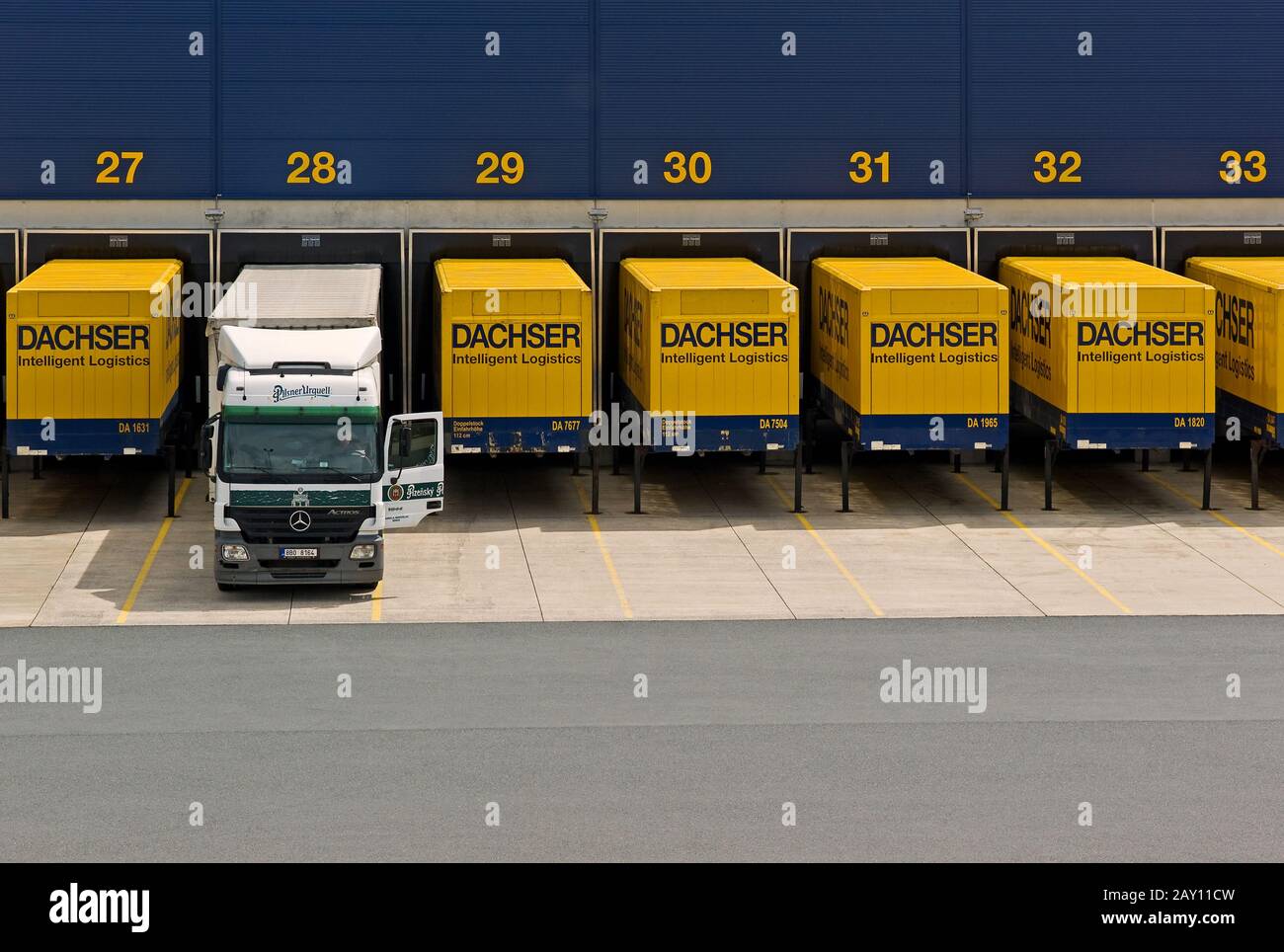 Company Dachser - logistics centre in Hof/Bavaria Stock Photo