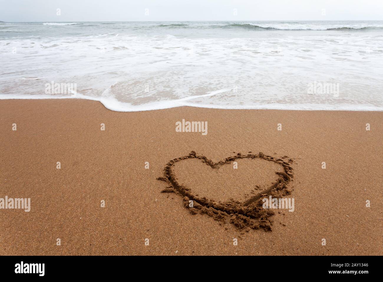 Herz Im Sand High Resolution Stock Photography And Images Alamy