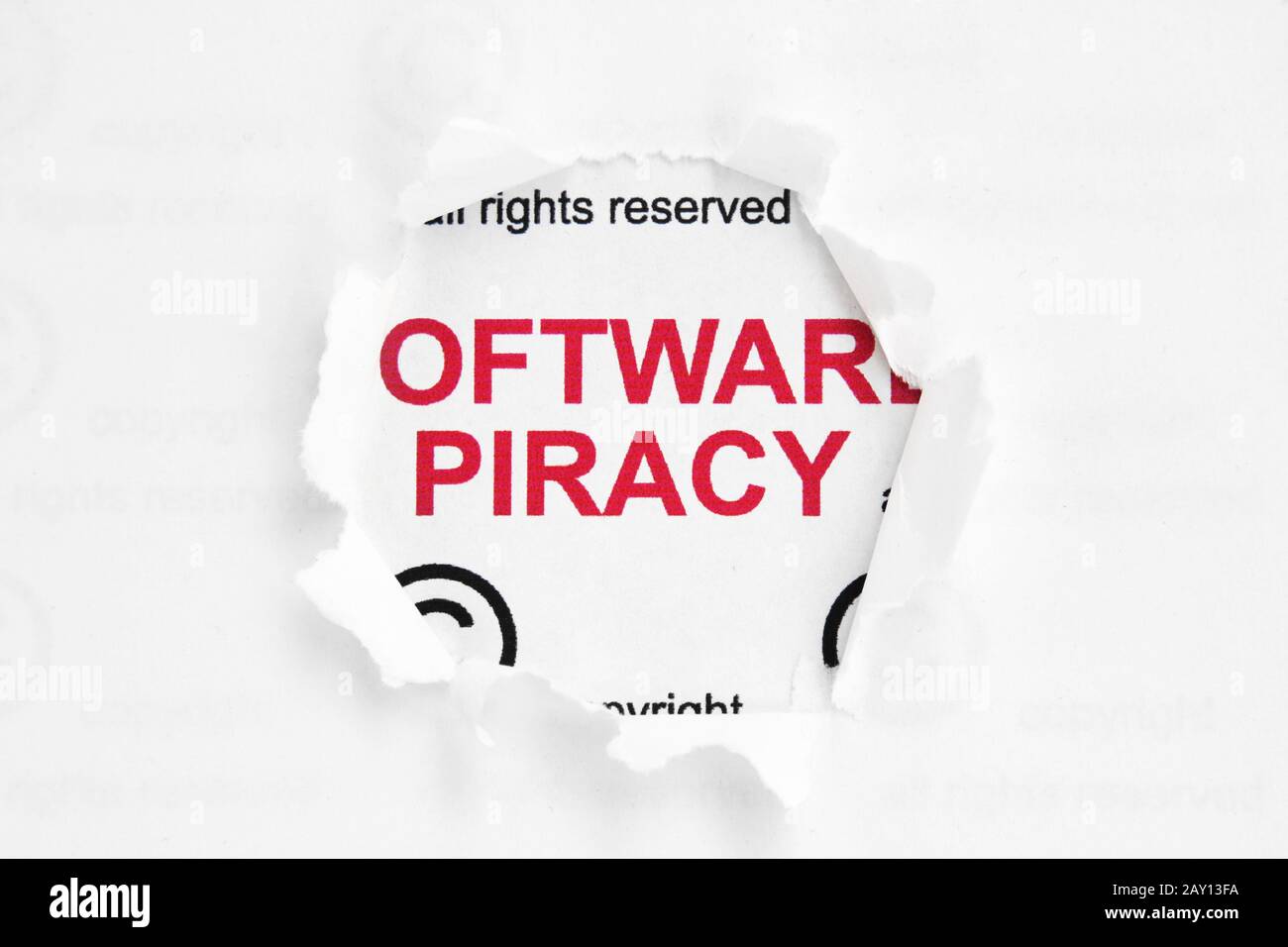Web piracy concept Stock Photo