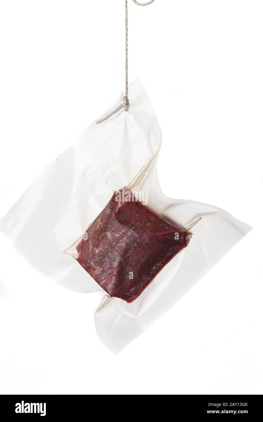 Steak in a sousvide bag Stock Photo Alamy