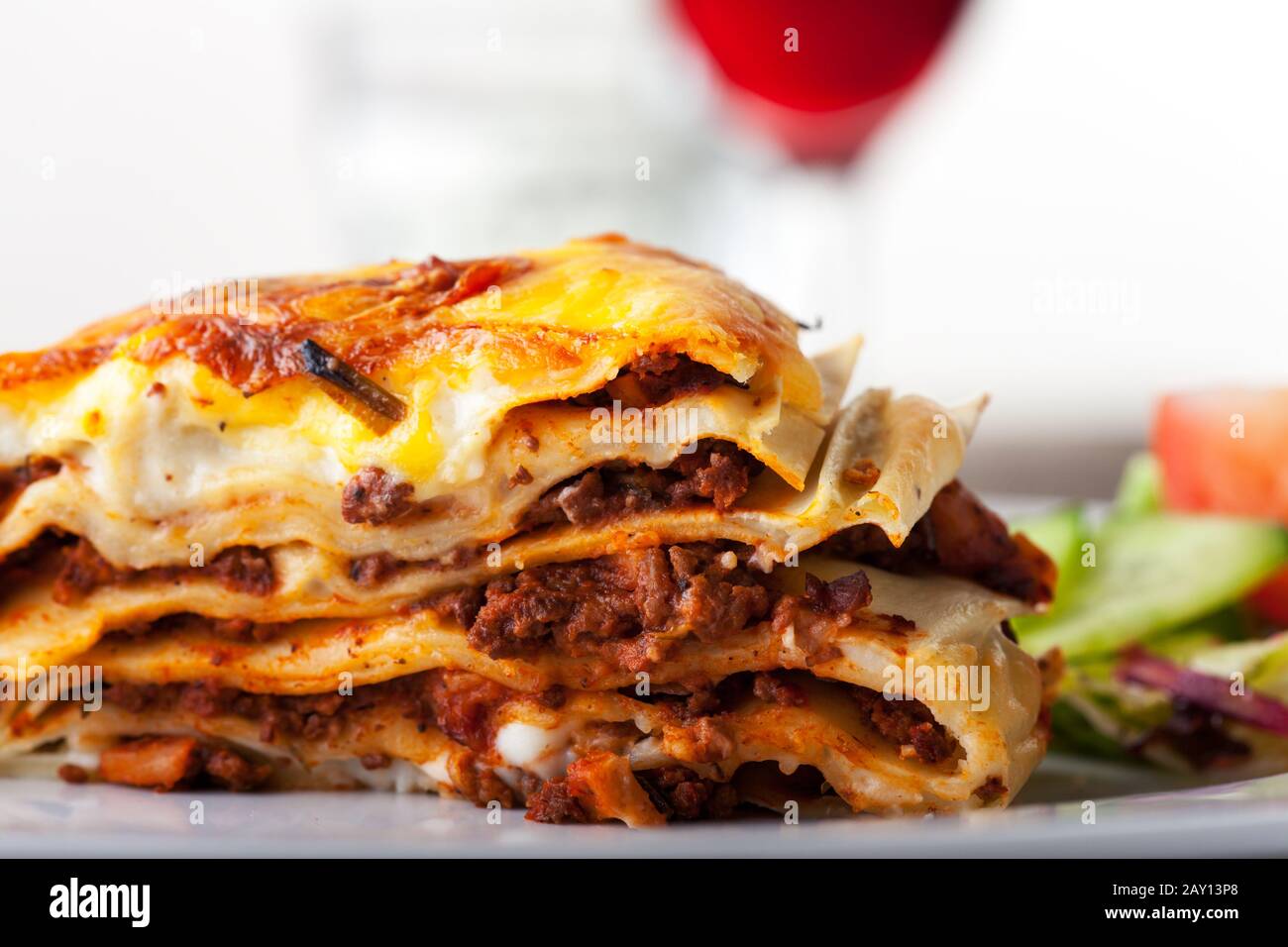 Lasagne, an Italian pasta dish Stock Photo Alamy