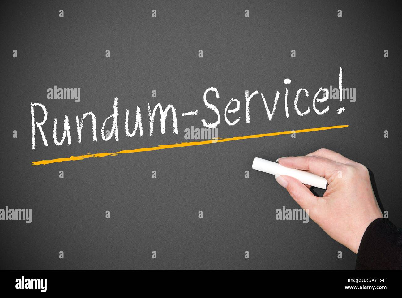 Rundum-Service ! Stock Photo
