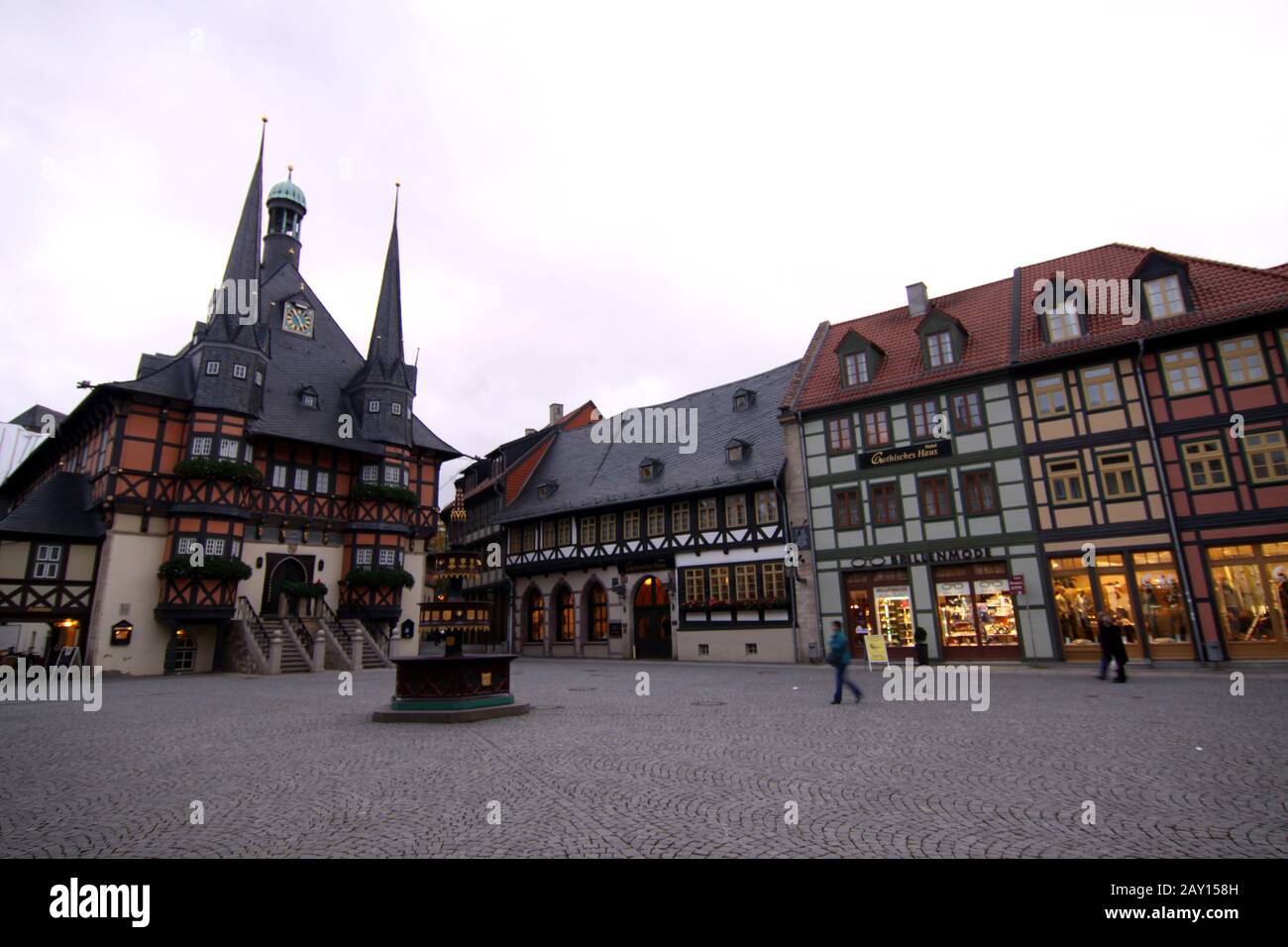 historical town hall Wernigerode Stock Photo - Alamy