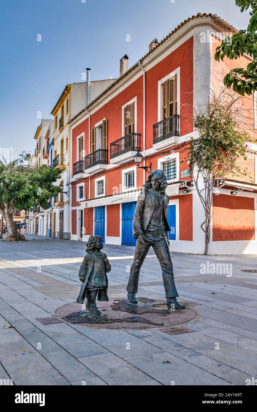 Hippy monument, Ibiza, Balearic Islands, Spain Stock Photo