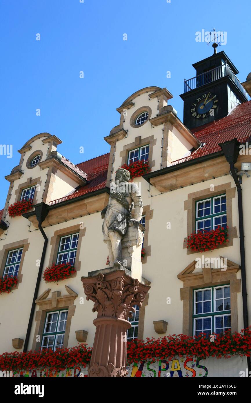 historical town hall Sigmaringen Stock Photo