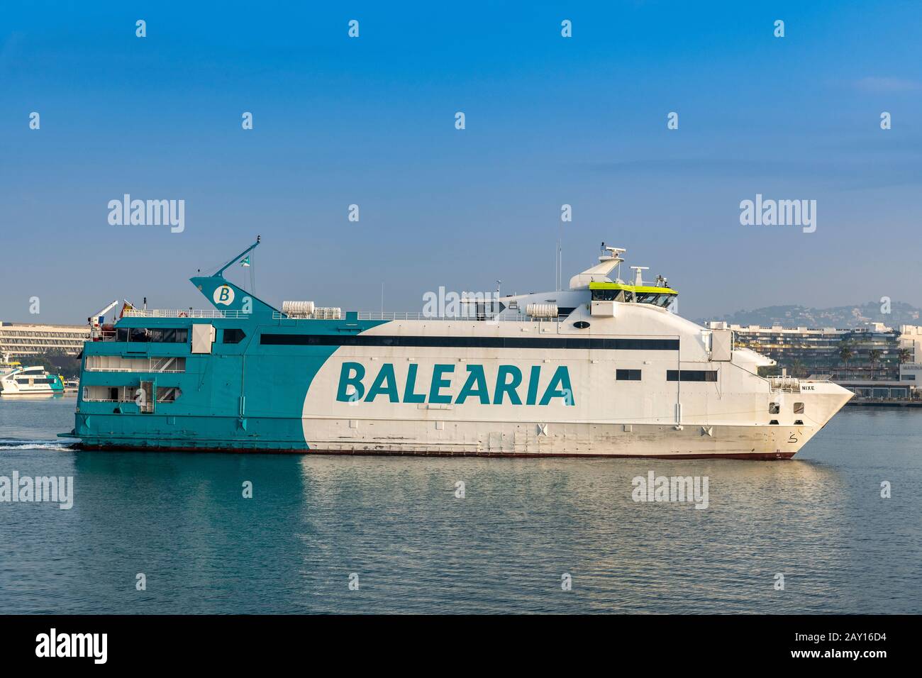 Balearia ferry, Ibiza, Balearic Islands, Spain Stock Photo