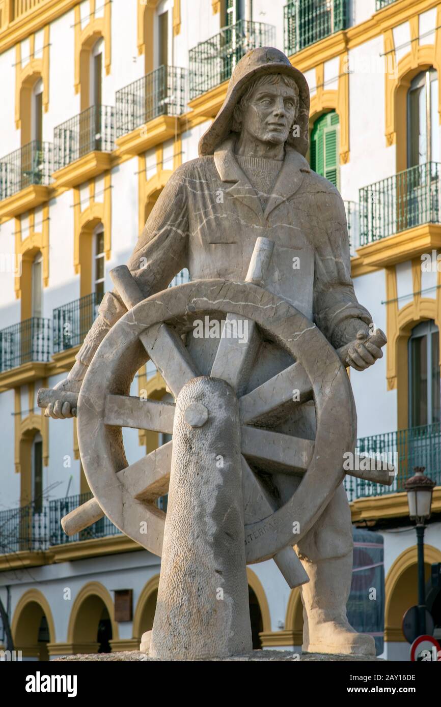 Seafarers monument, Ibiza, Balearic Islands, Spain Stock Photo