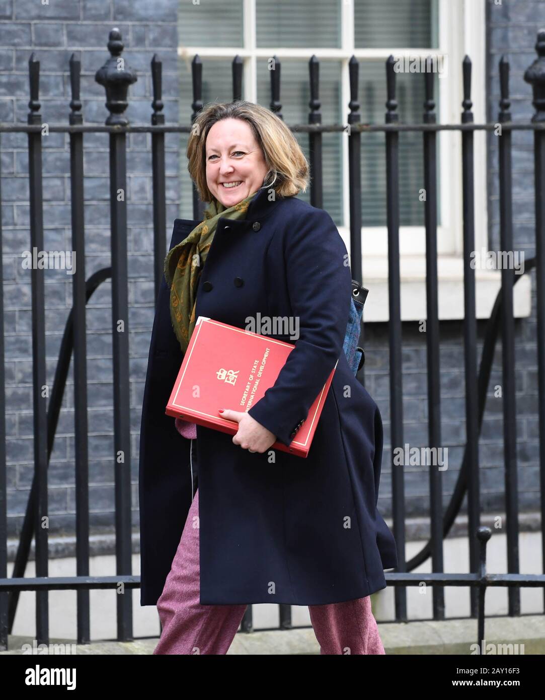 International development secretary anne marie trevelyan arriving at 10
