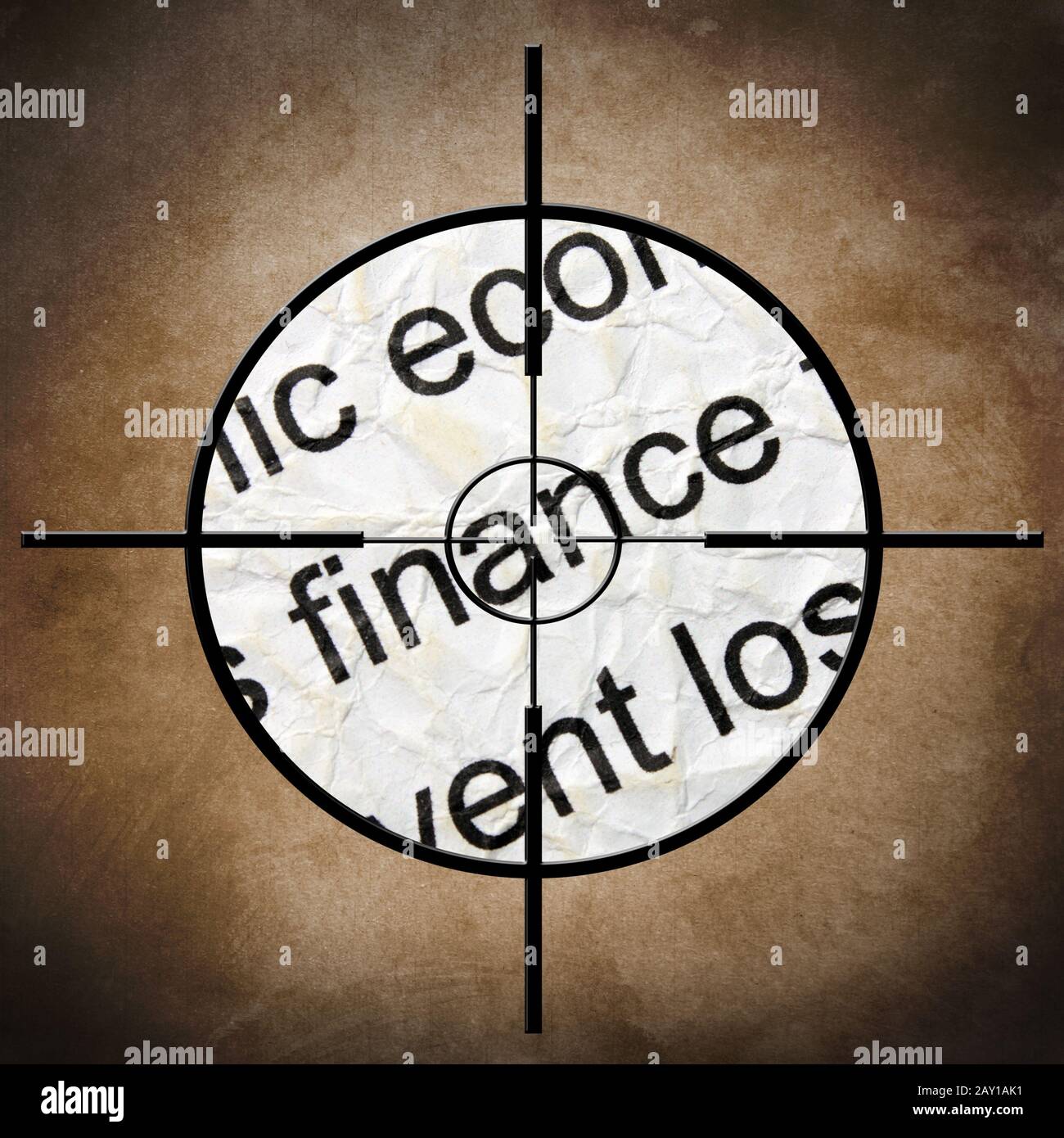 Finance target concept Stock Photo