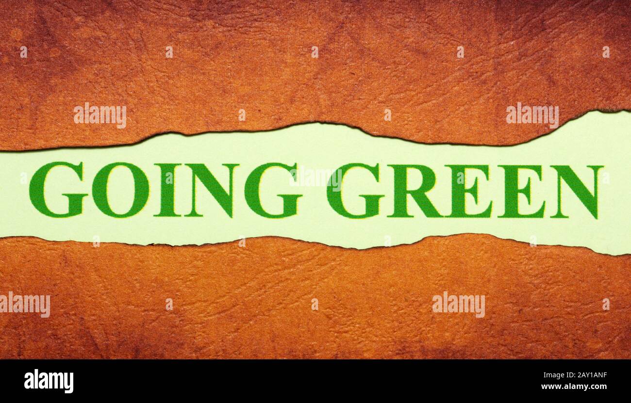 Going green hi-res stock photography and images - Alamy