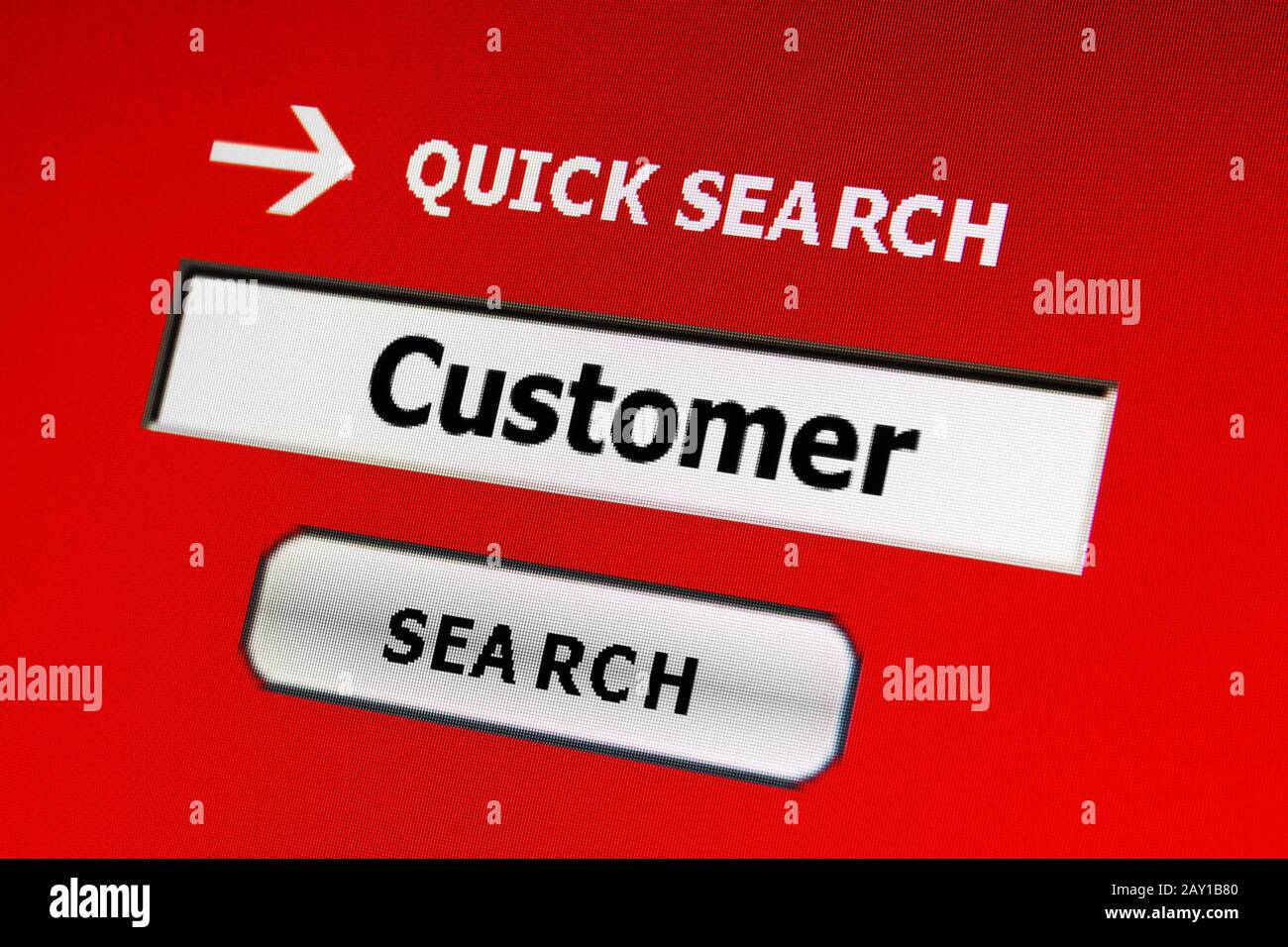 Web customer search Stock Photo
