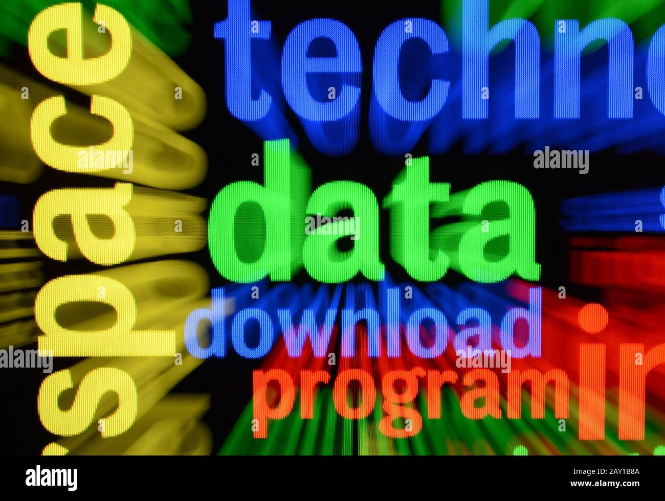 Data download Stock Photo