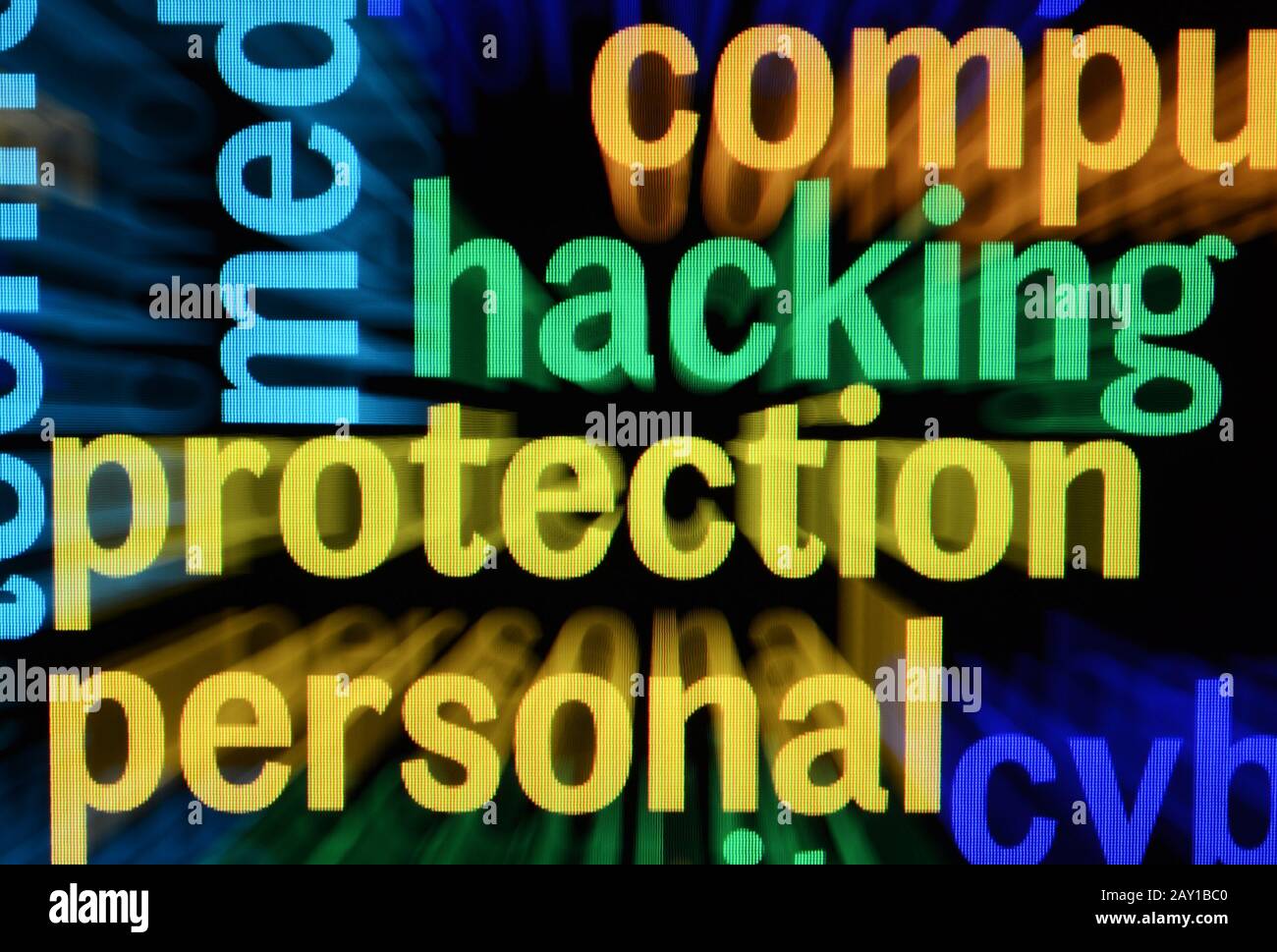 Protection word cloud Stock Photo