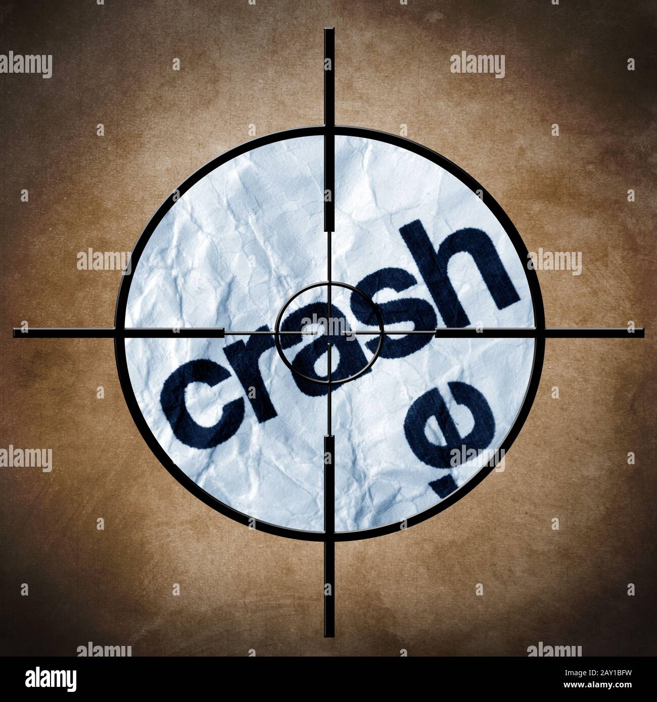 Crash target concept Stock Photo
