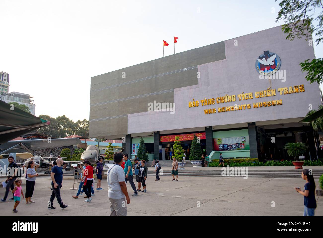 Exhibits at the War Remnants Museum in Ho Chi Minh City, a popular ...