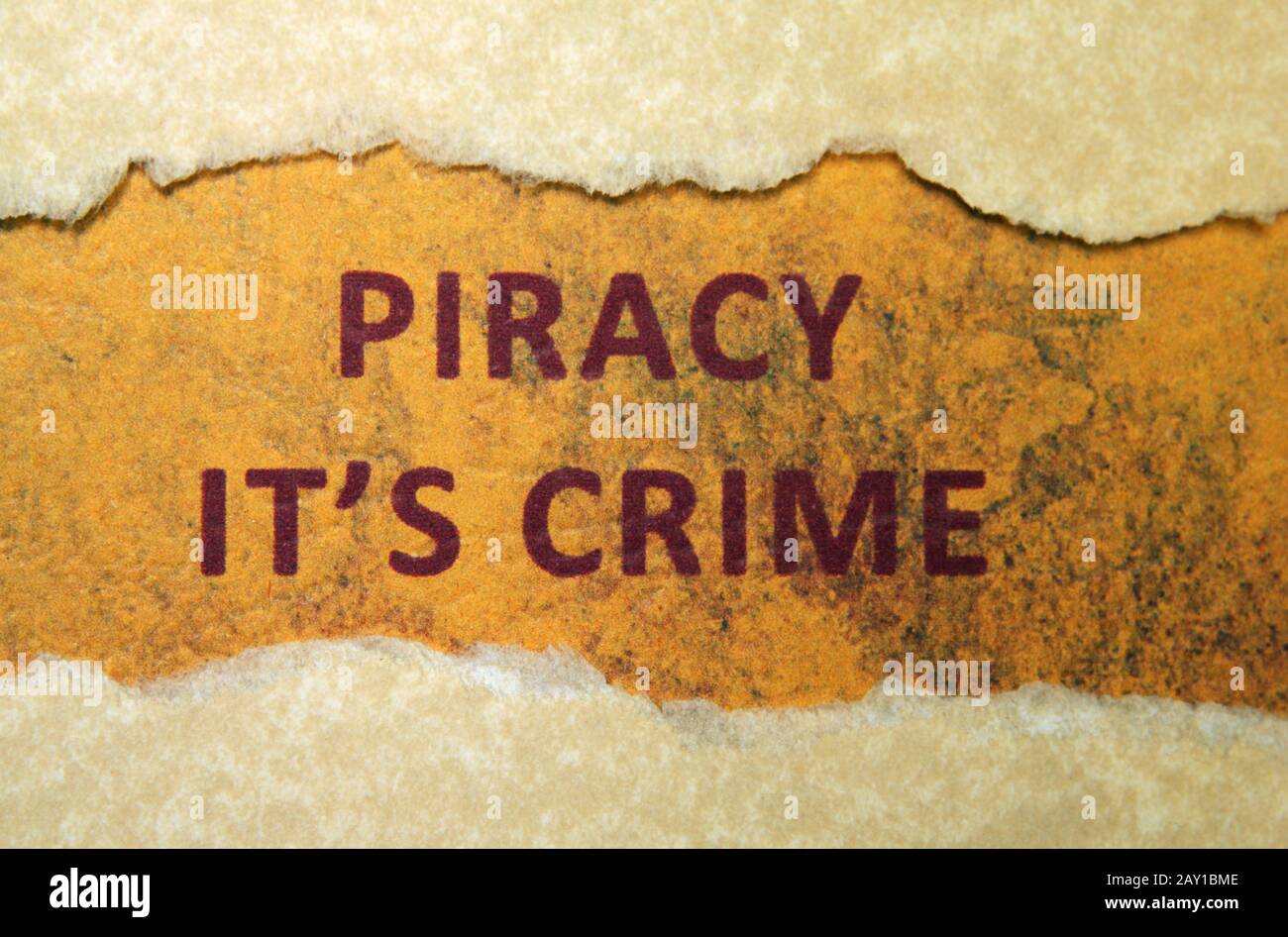 Piracy crime Stock Photo