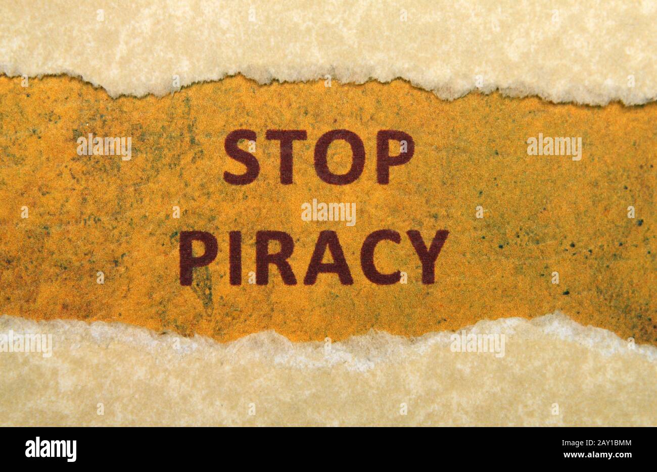 Stop piracy Stock Photo