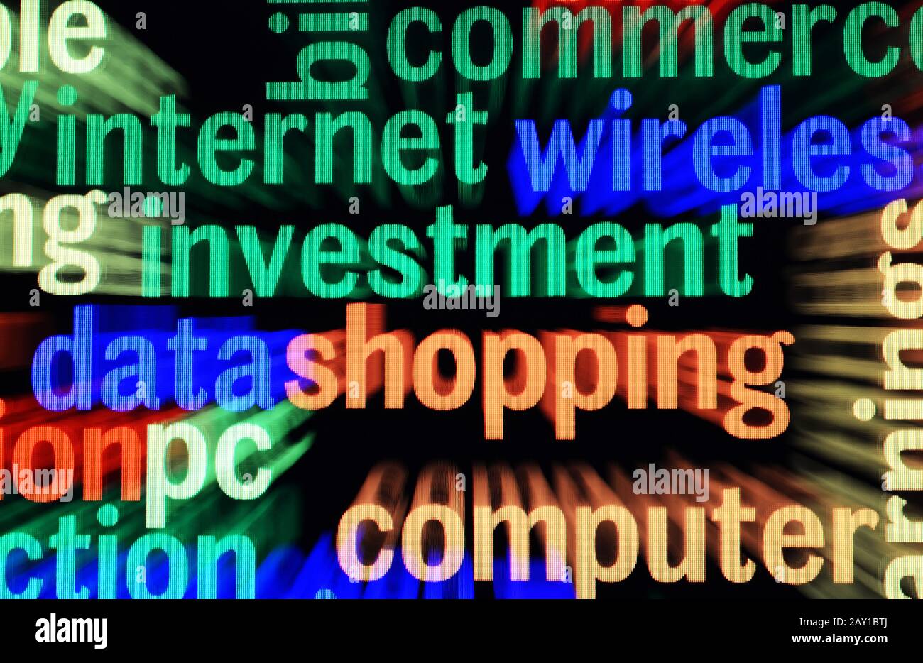 Investment internet shopping Stock Photo