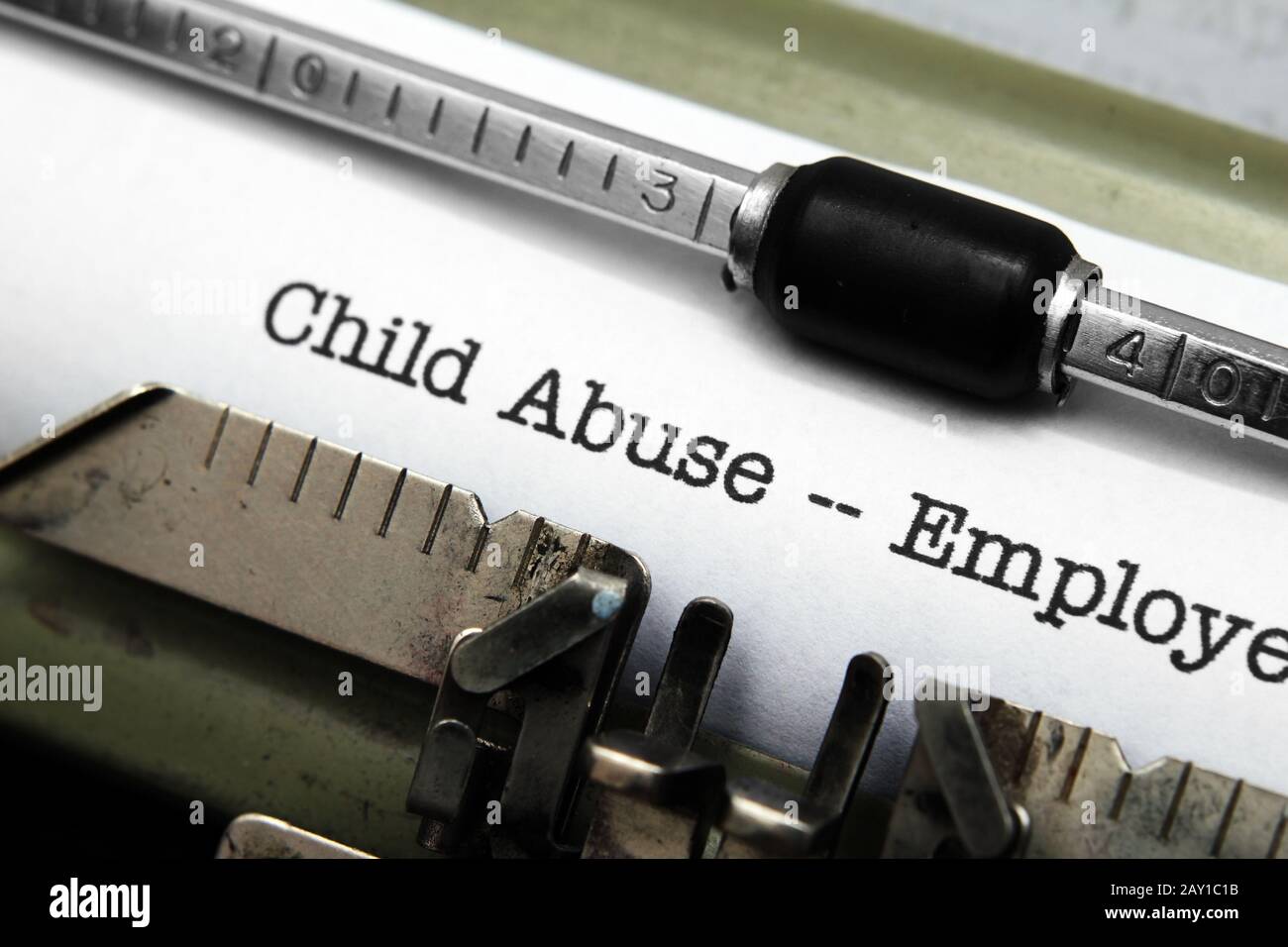Child abuse form Stock Photo