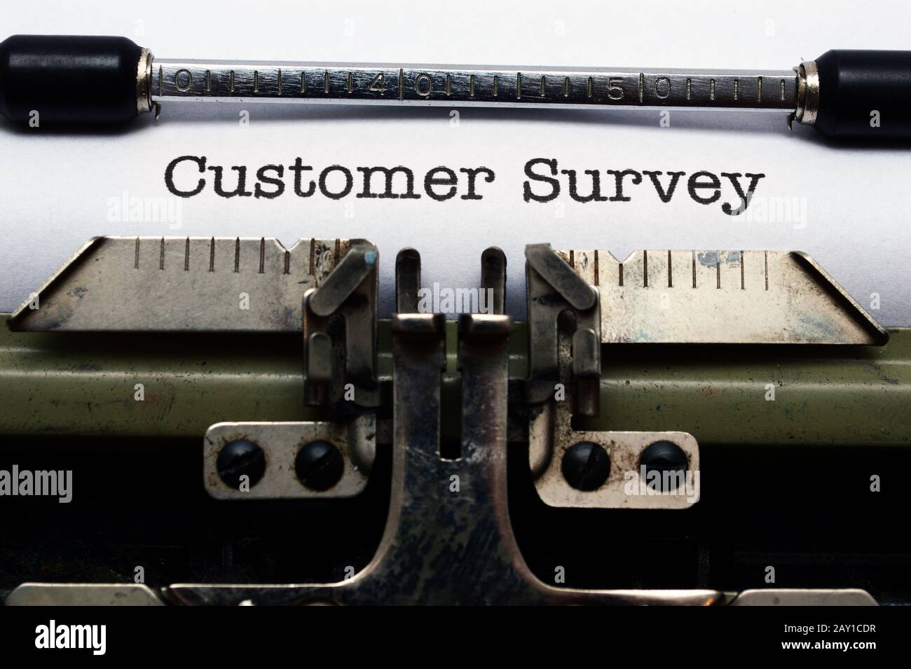 Customer survey Stock Photo