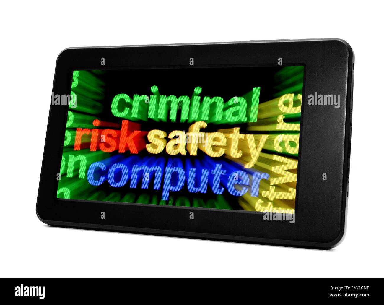 Criminal safety computer Stock Photo