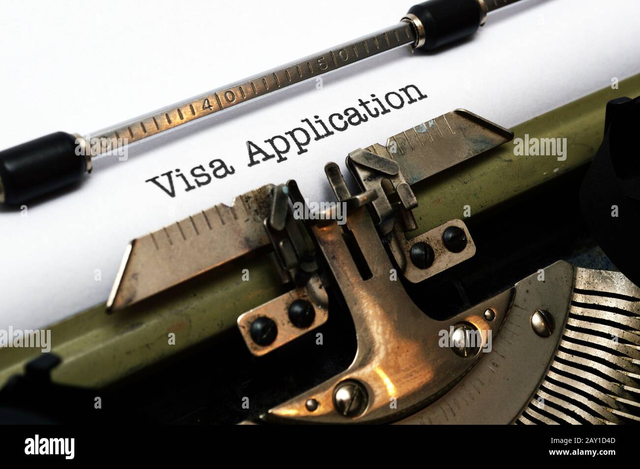 Visa application Stock Photo