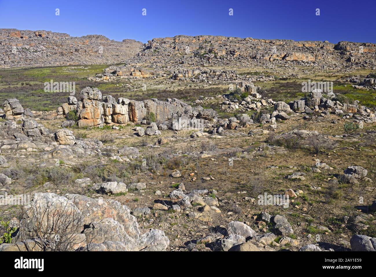 View in the landscape of the Cederberg Wilderness Area near Clanwi Stock Photo