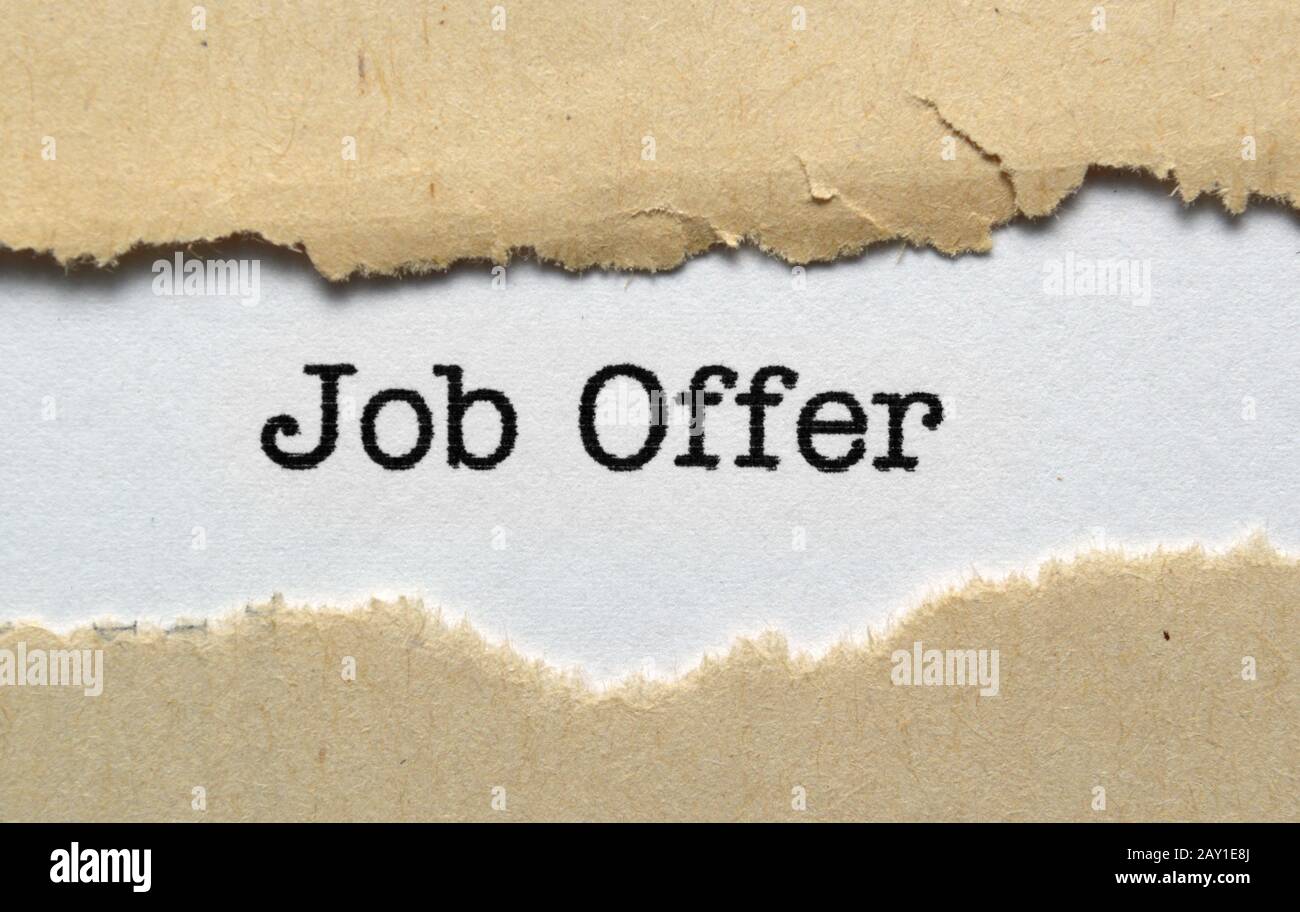 Job offer Stock Photo Alamy