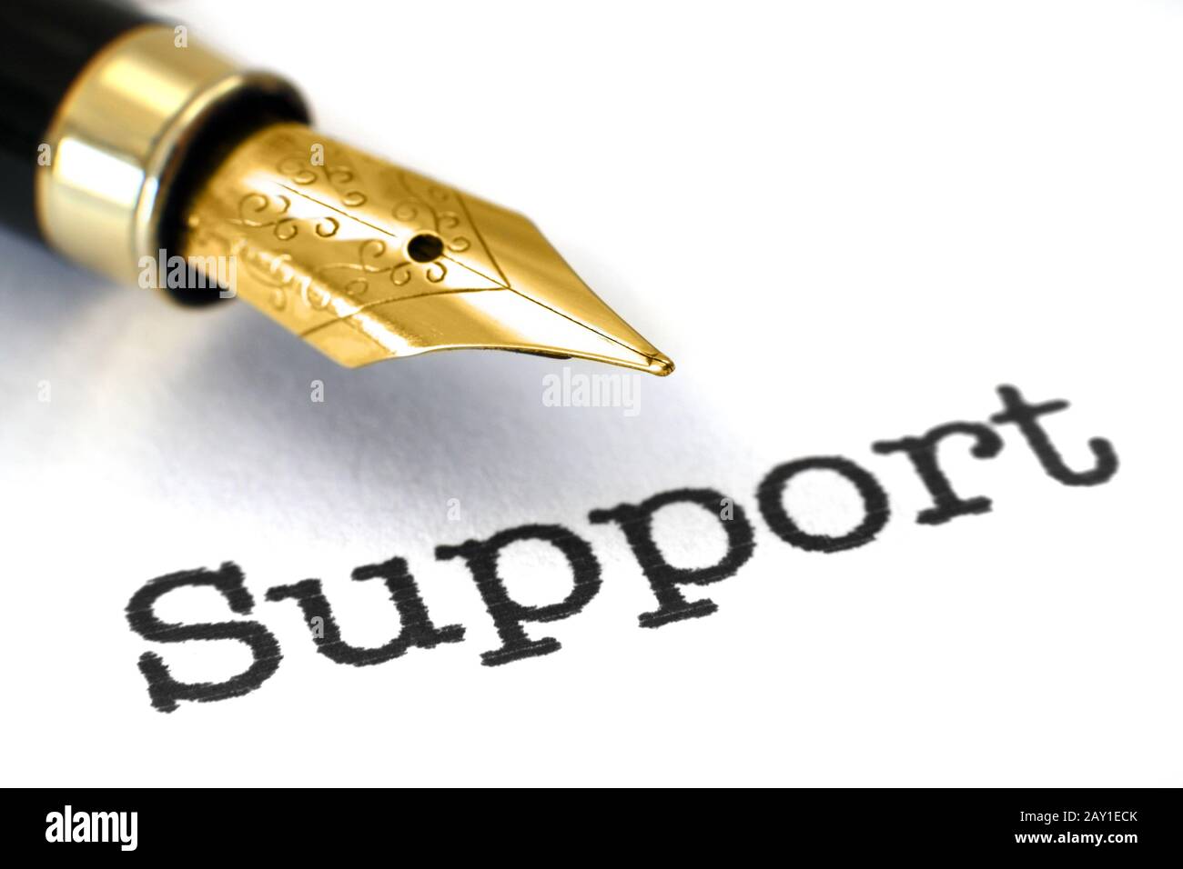 Support and pen concept Stock Photo