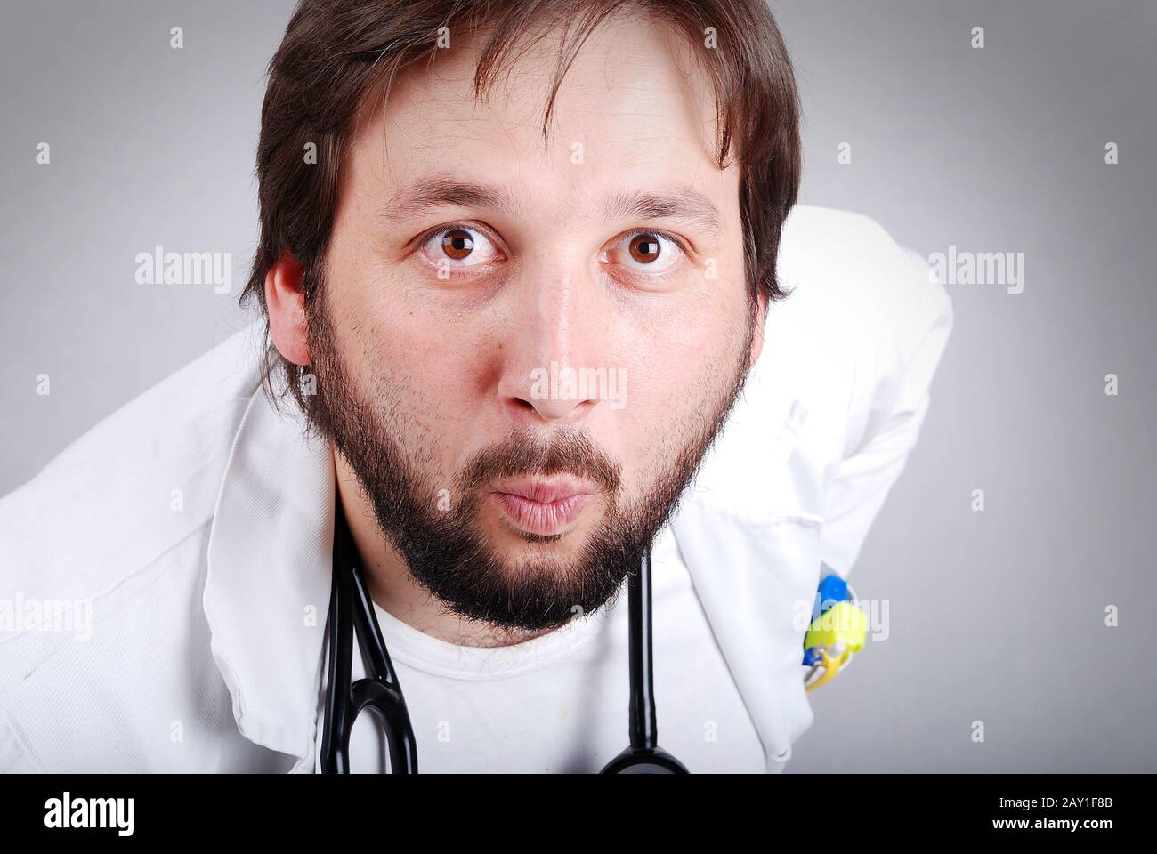 Doctor with man hi-res stock photography and images - Alamy