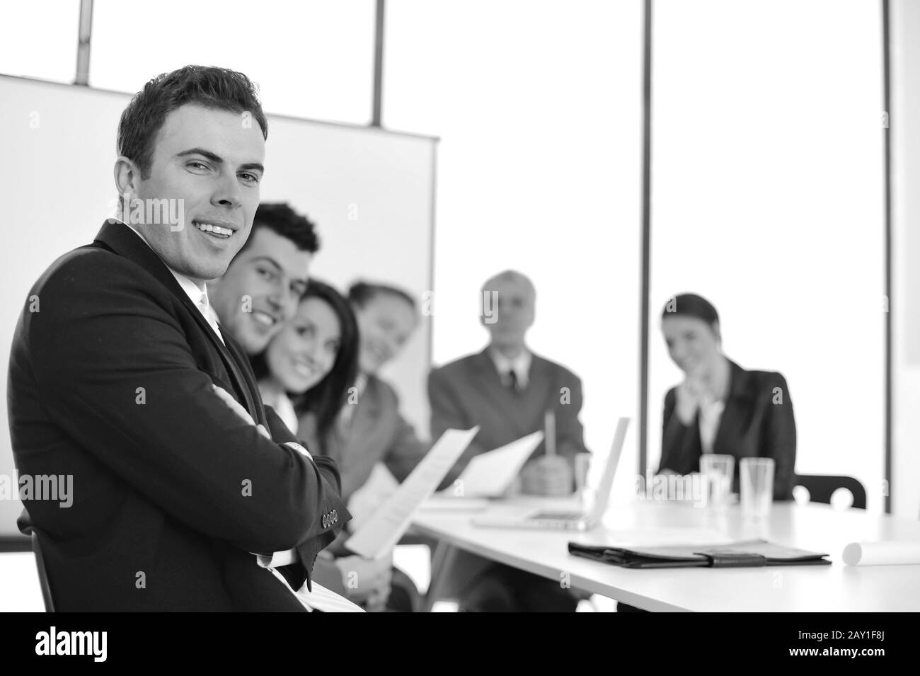 Group diverse people standing Black and White Stock Photos & Images - Alamy