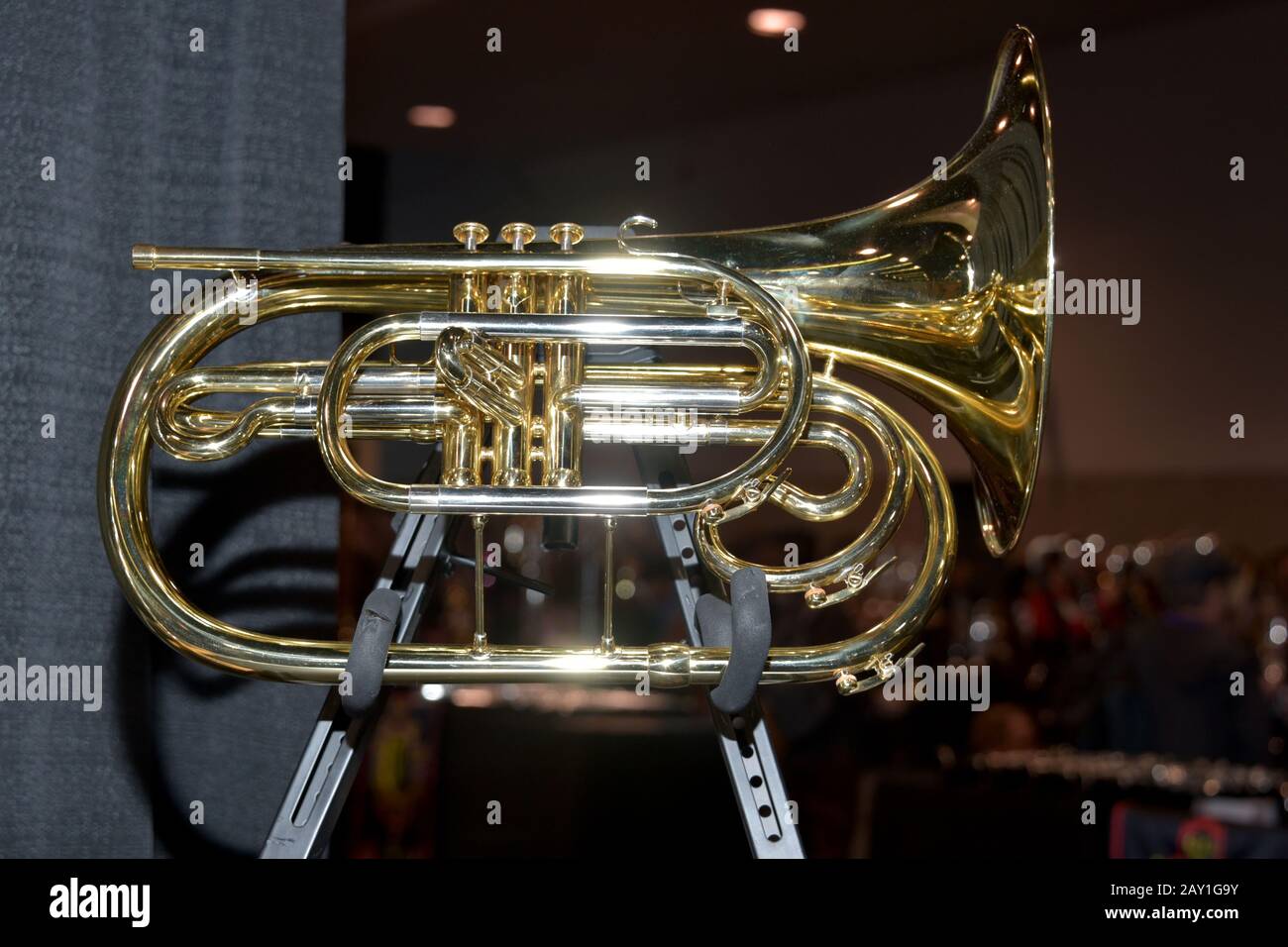 ANAHEIM, CA - JANUARY 17: Adams Marching Brass - Tuba at the "NAMM Show" on  January 17 in Anaheim California. (Photo by Glenn Francis /PacificProDig  Stock Photo - Alamy