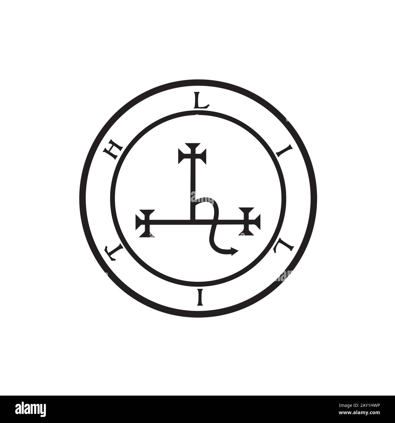 Sigil of Lilith Female demon Lilith symbol Stock Vector Image & Art