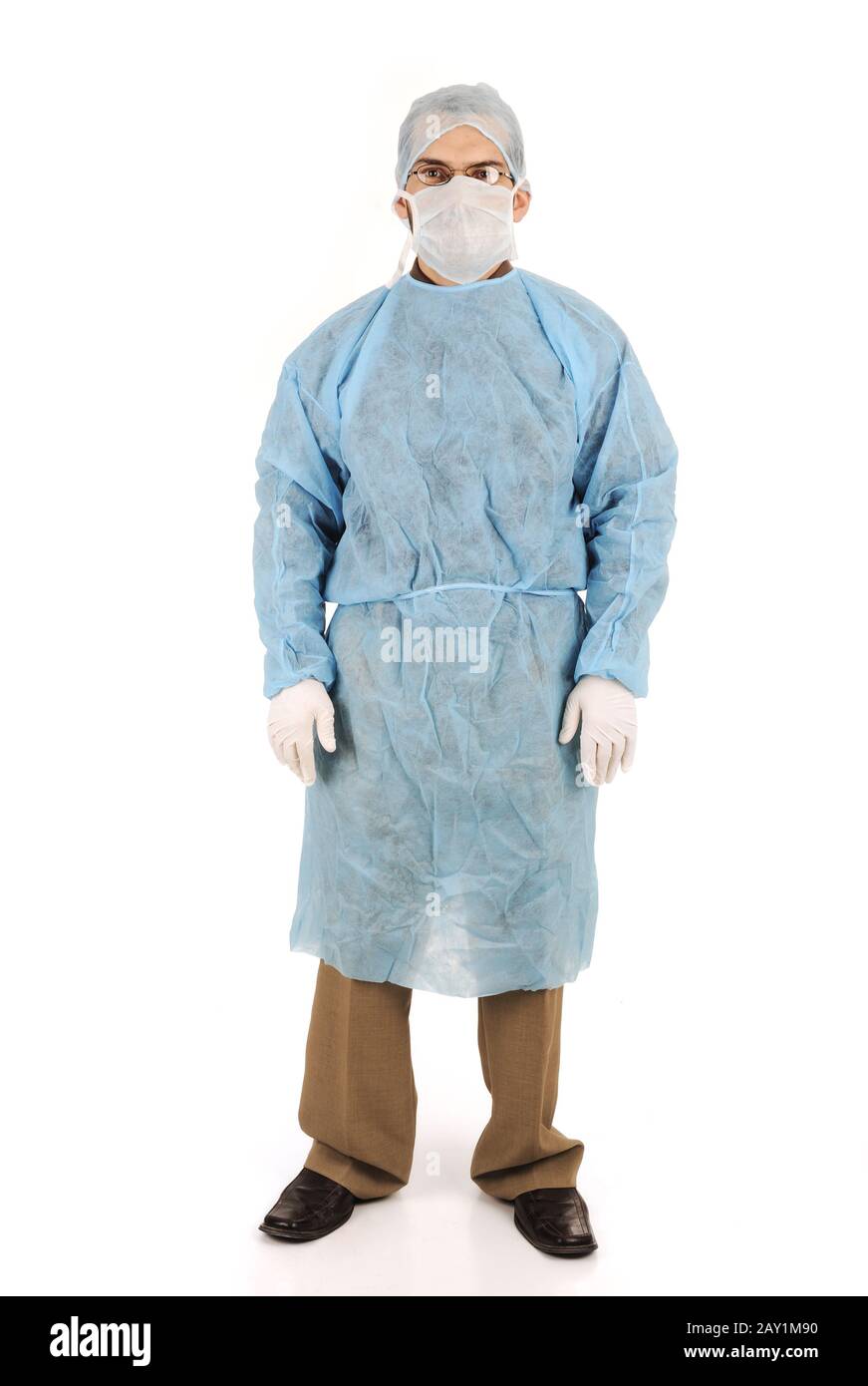 doctor in scrubs Stock Photo