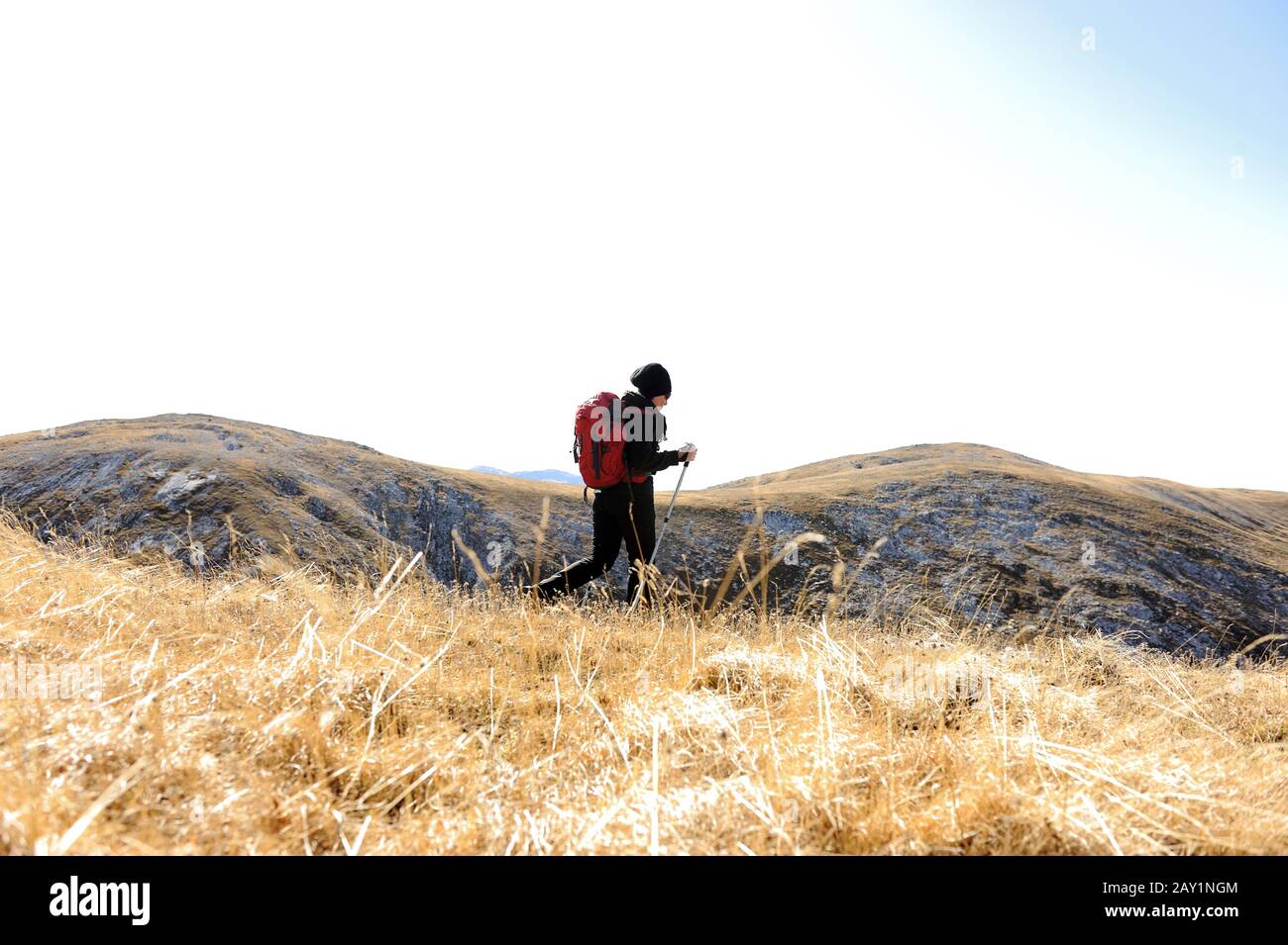 Hiking in blue mountains hi-res stock photography and images - Alamy