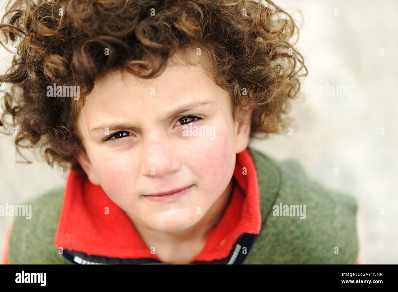 Little cute hispanic ( mixed race ) kid, portrait Stock Photo Alamy